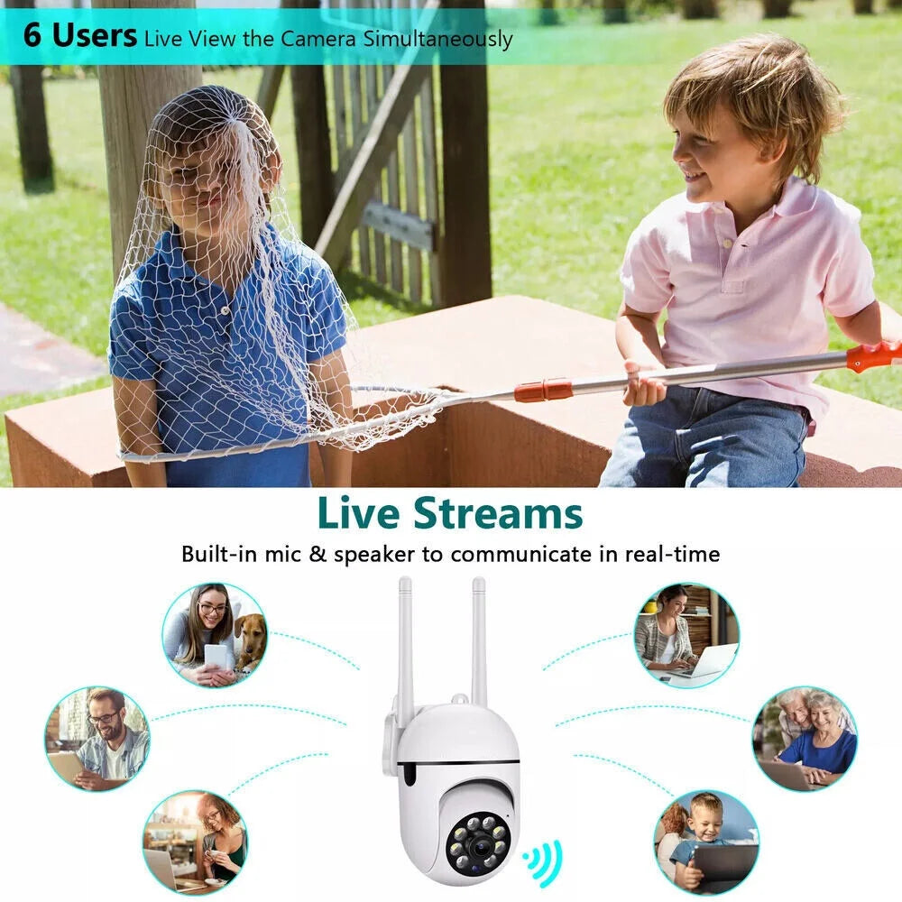 Wireless 5G Indoor Security Camera – 1080P Wi-Fi with Motion Detection, Night Vision, 2-Way Audio & 32GB Storage