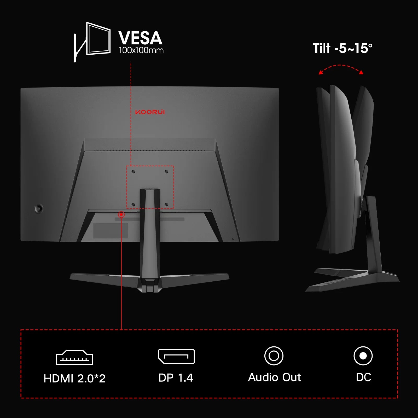 27-Inch 2K Curved Gaming Monitor – 180Hz QHD, 1ms Adaptive-Sync, HDMI & DisplayPort | Model 27E6QCA