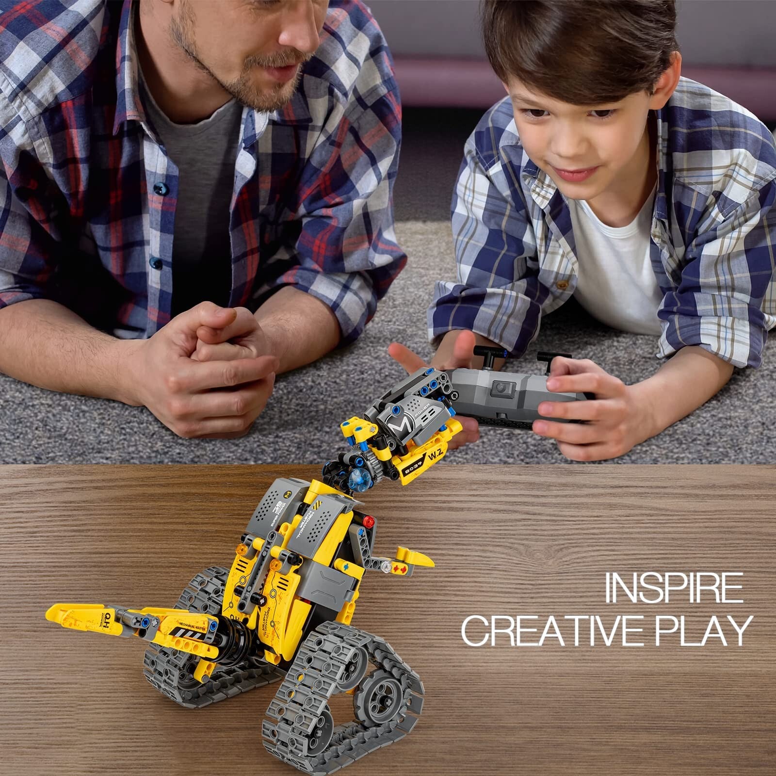 Sillbird STEM Building Toys – 3-in-1 Remote & APP Controlled Wall Robot Kit
