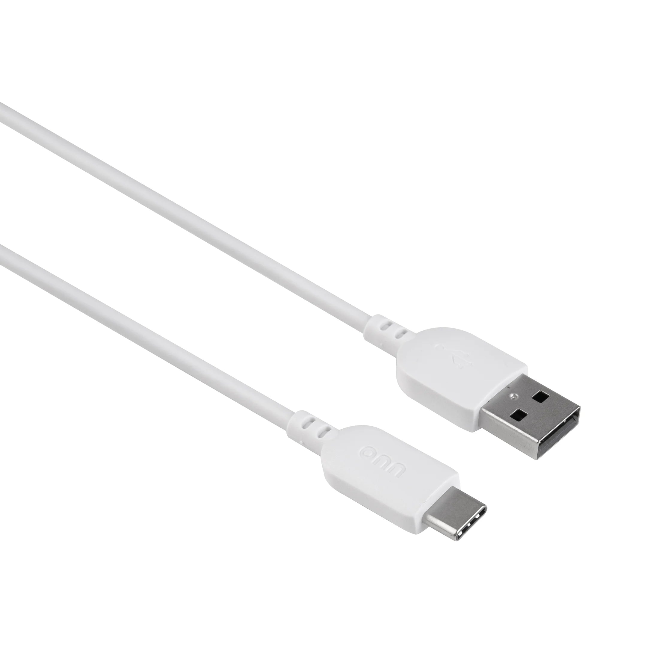 (3-Pack) 6Ft USB-C to USB-A Charging Cable | USB-IF Certified | Fast Charge & Sync | Durable White Cables for Phones, Tablets & More