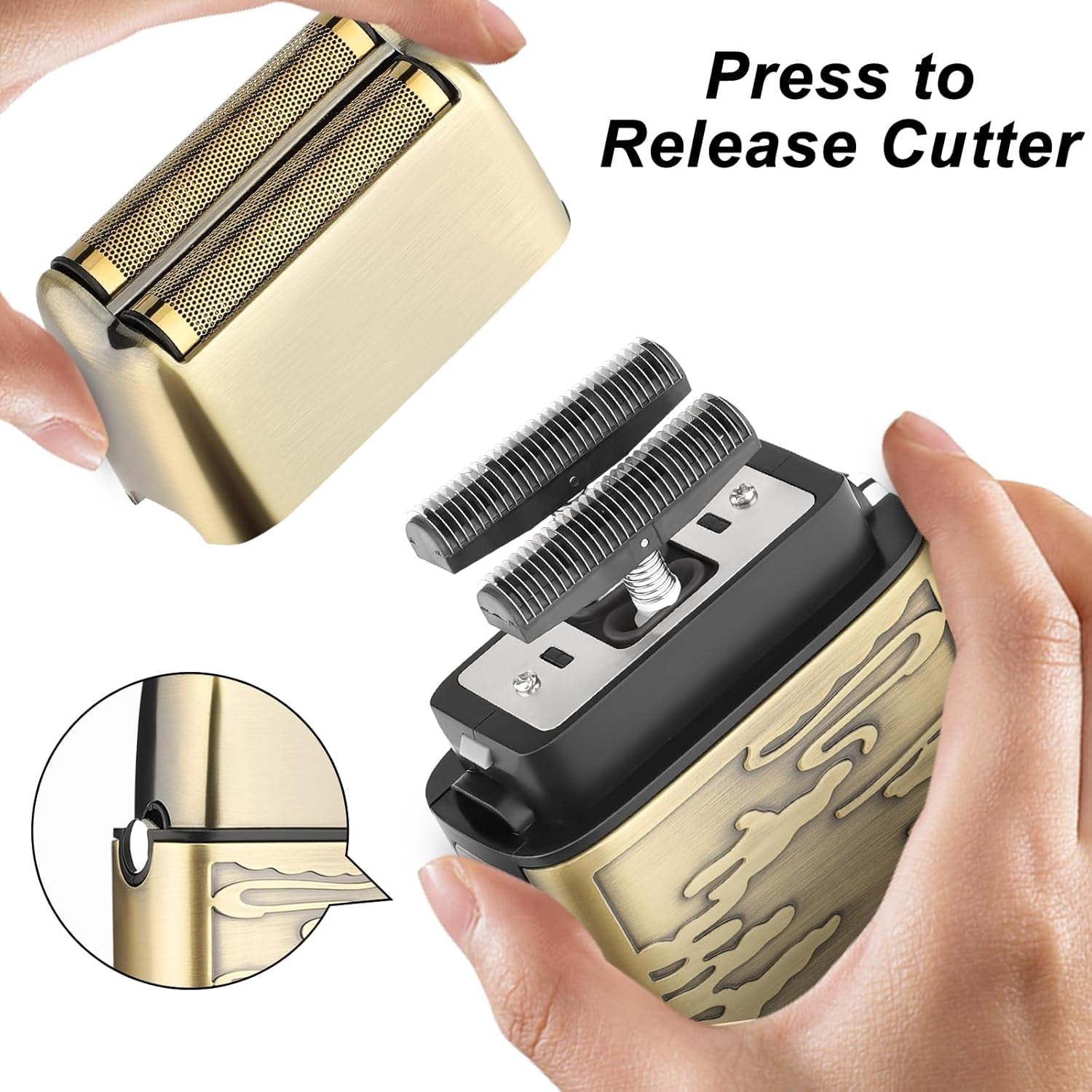 Electric Razor, Double Foil, Foil Shavers for Men,Electric Shavers for Men,Cordless Barber Shaver Beard Trimmer