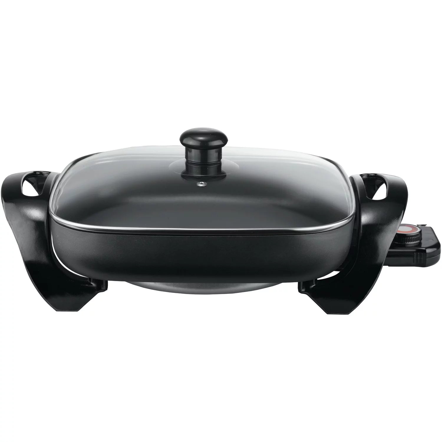 Nonstick Electric Skillet with Glass Lid – 12” 1,300W High-Power Skillet for Easy Cooking