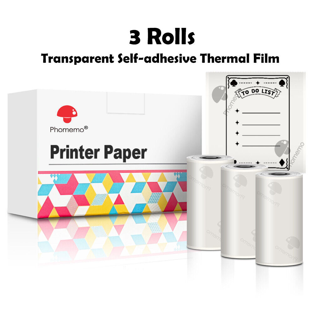Phomemo T02 Mini Thermal Printer – Portable Pocket Bluetooth Printer for Photos, Labels & Stickers