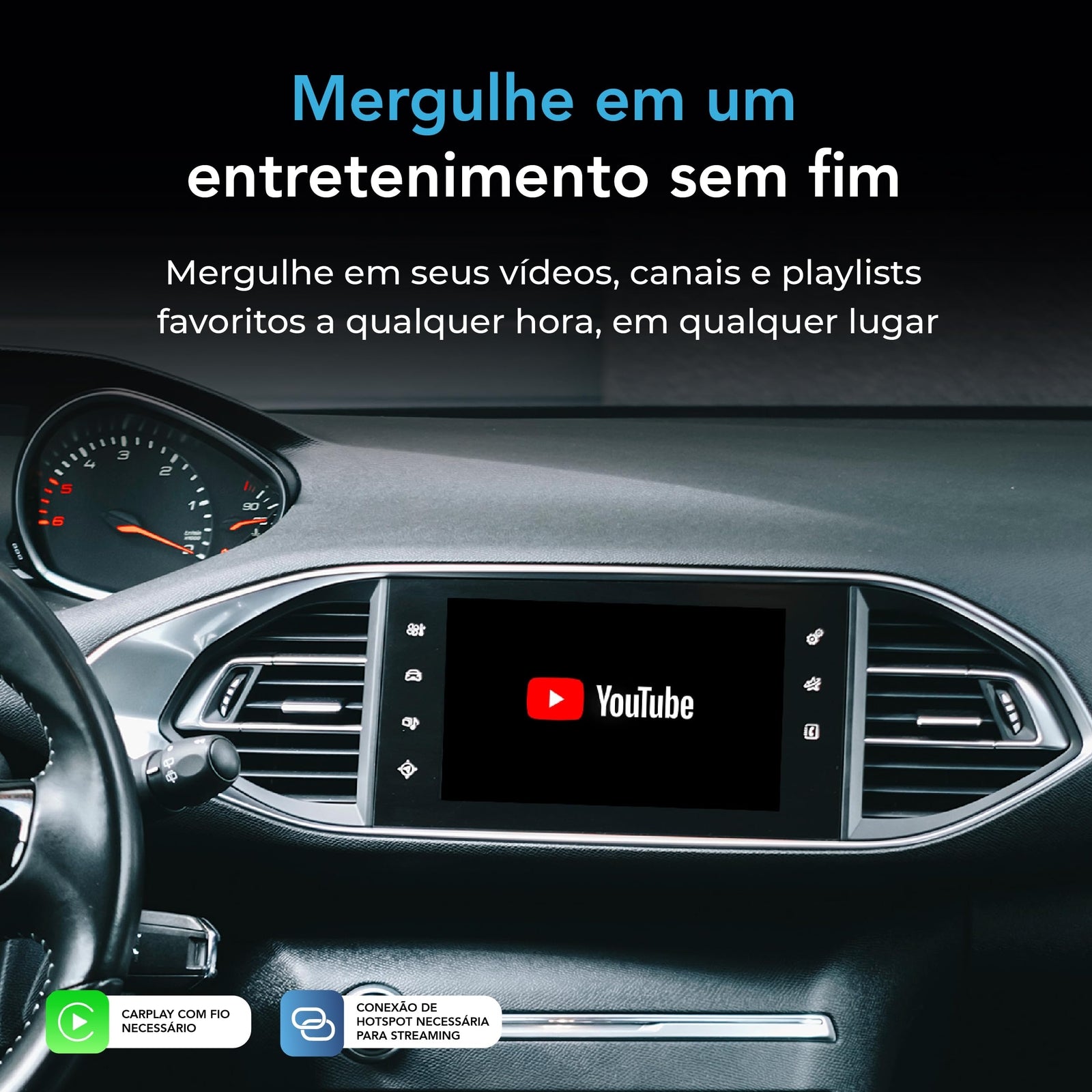 Wireless CarPlay & Android Auto AI Box Lite for Factory Wired CarPlay Cars