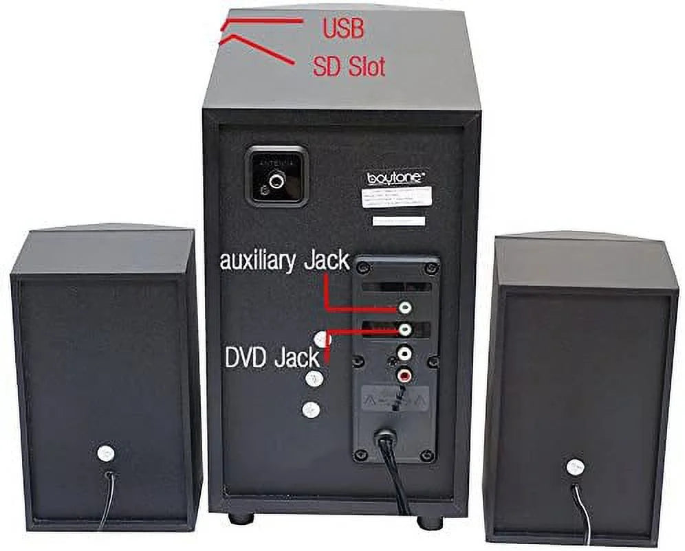 BT-326F 2.1 Bluetooth Speaker System | 60W RMS Powerful Wireless Audio