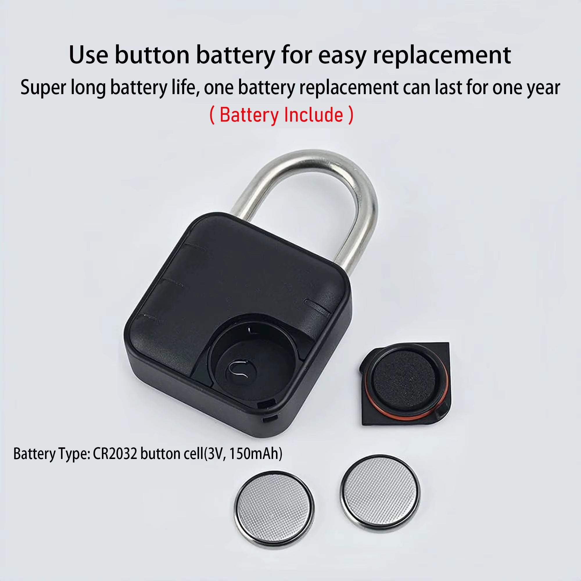 Tuya Bluetooth Fingerprint Padlock – Smart Electronic Lock with App Control, Temporary Passwords, IP67 Waterproof