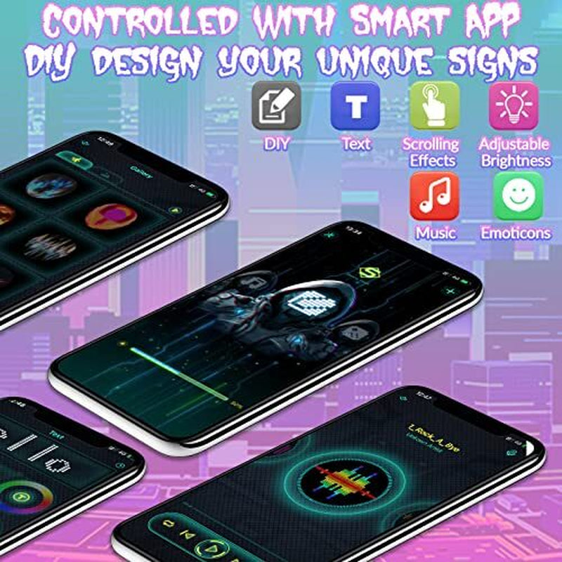 LED Programmable Changing Full Face Mask with Bluetooth App Control