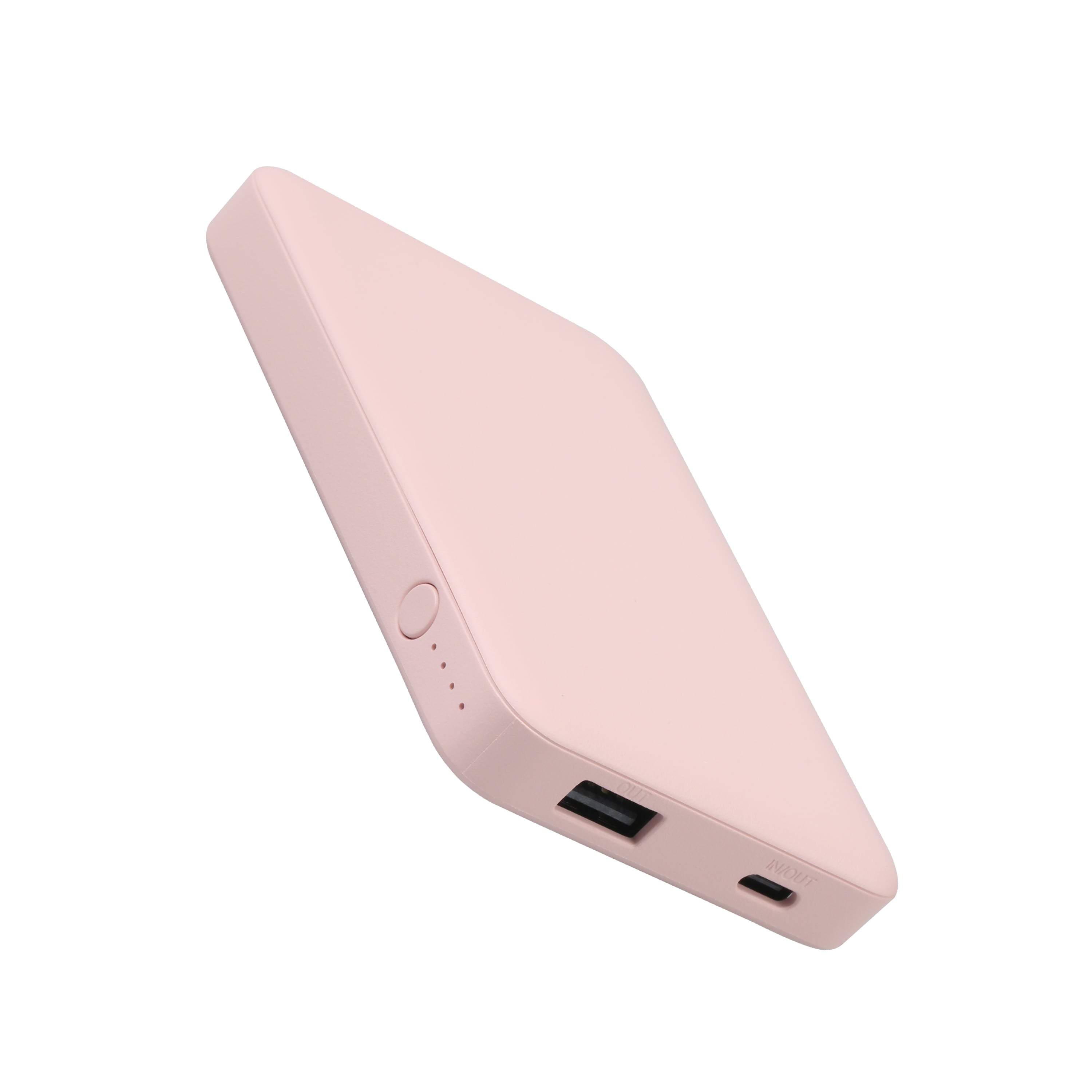 5000mAh Portable Power Bank – Sleek Pink, Compact & Reliable