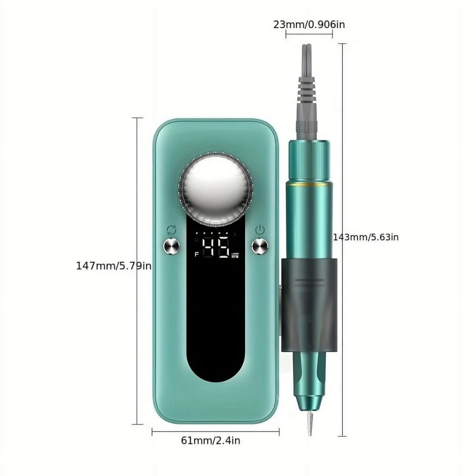 Professional Electric Nail Drill – 45,000 RPM Cordless Nail File for Acrylic & Gel Nails