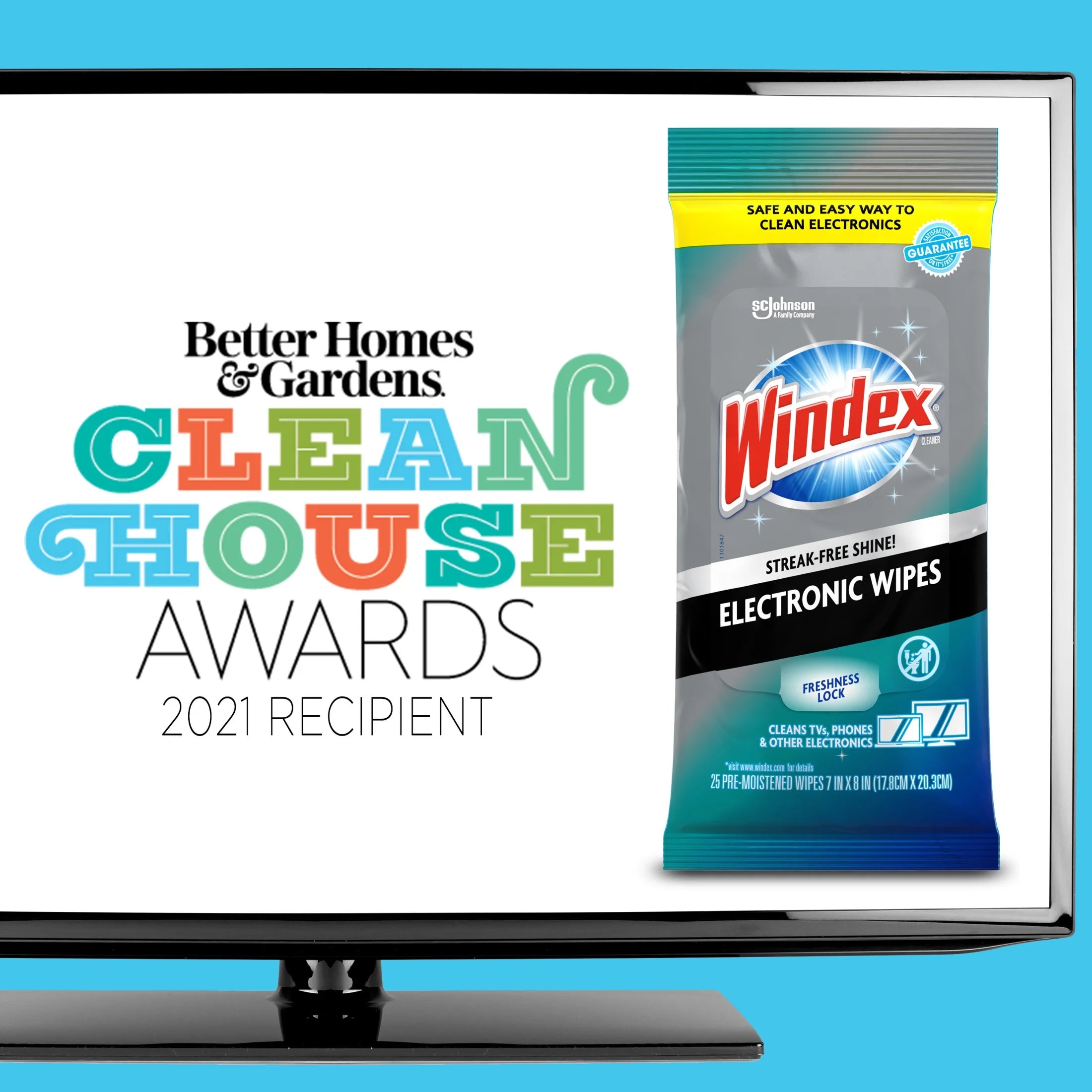 Ele Countronics Pre-Moistened Electronics Wipes – 25 Count, Streak-Free Shine for Screens & Devices