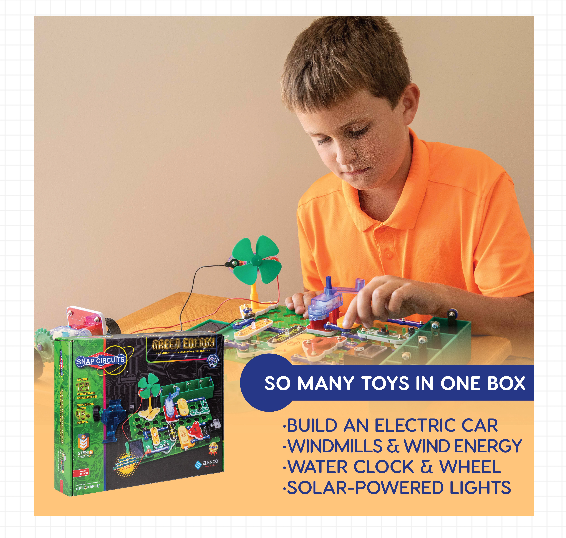 Green Energy SCG225 Electronics Science Kit – 125 Project STEM Educational Toy for Kids Ages 8+