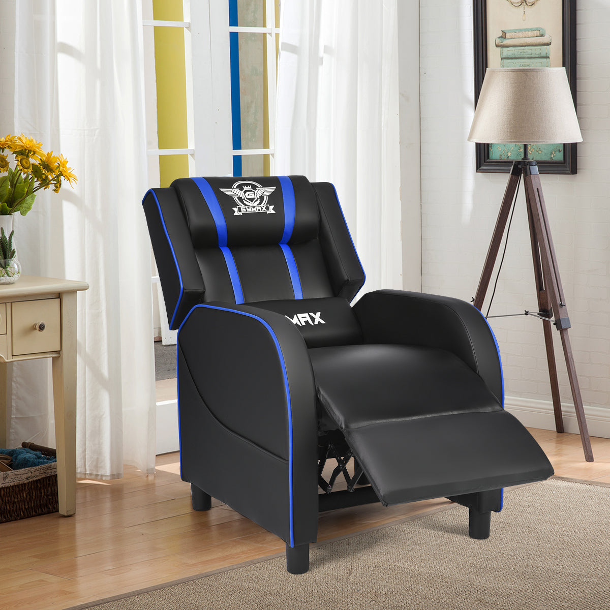 Massage Gaming Recliner Chair with Side Pockets – Ergonomic Comfort for Gamers &amp; Relaxation
