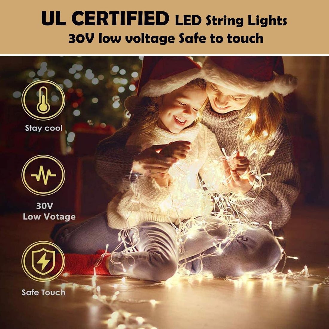 800 LED 272FT Warm White Christmas String Lights – 8 Lighting Modes with Timer, Waterproof Fairy Lights for Indoor &amp; Outdoor Holiday Decorations