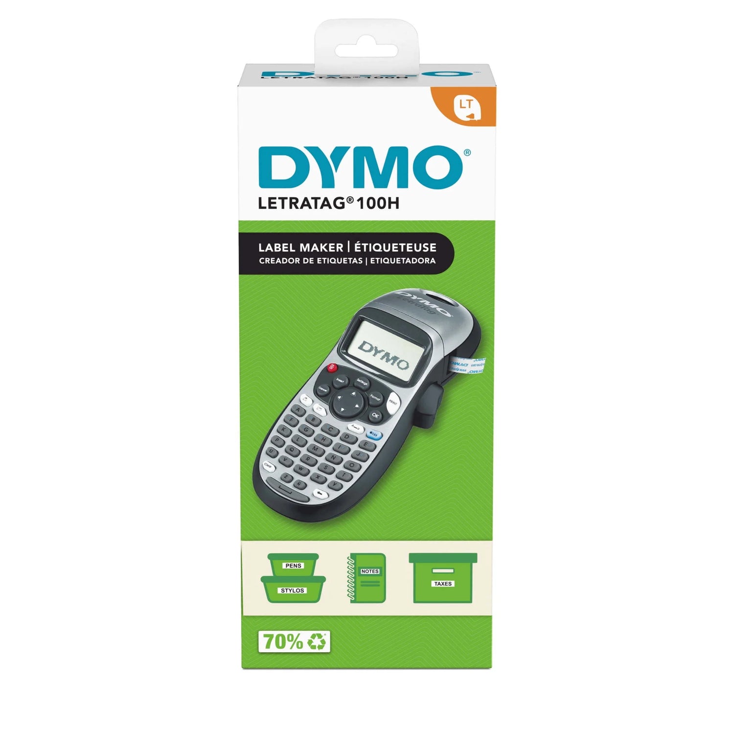 Letratag 100H Handheld Label Maker – Portable Label Printer with Easy-to-Use Keyboard &amp; LCD Display