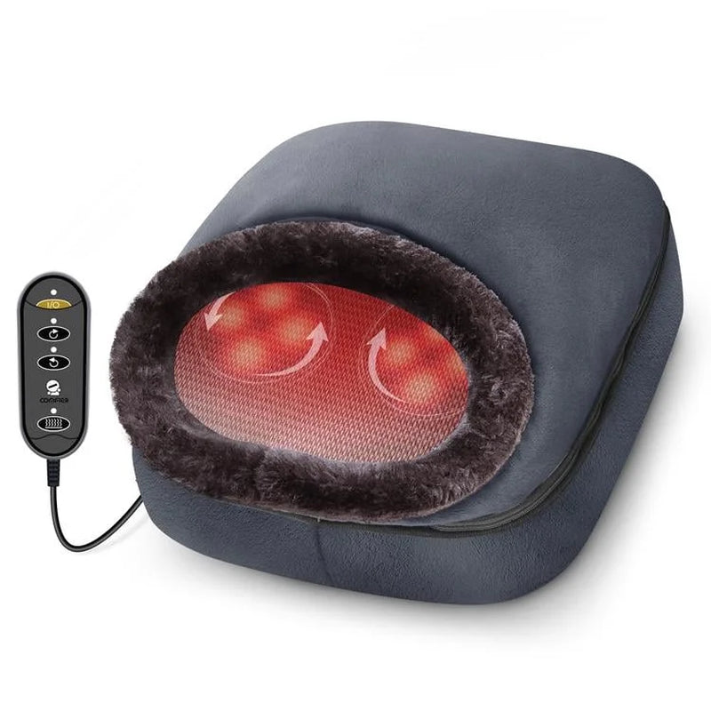 Kneading Shiatsu Foot &amp; Back Massager with Heat, Feet Warmer Machine Gift for Family