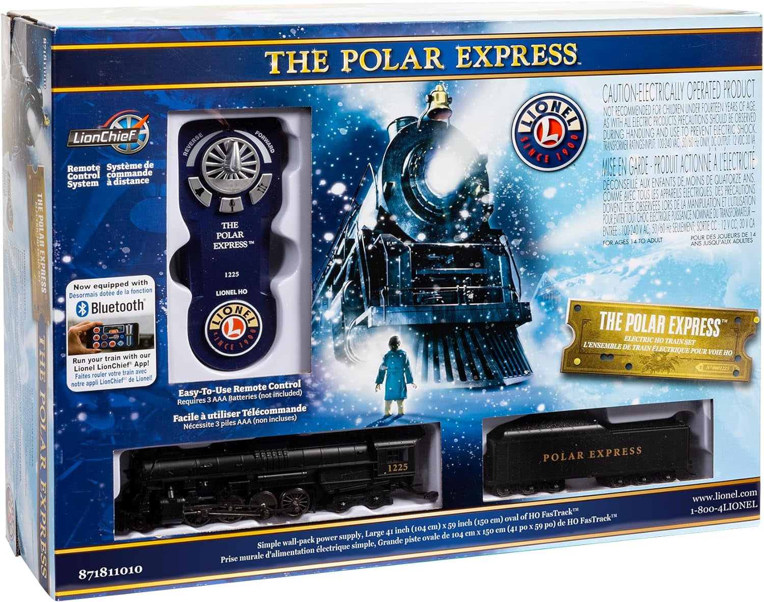 🚂 Polar Express Lionchief 2-8-4 HO Gauge Model Train Set – Bluetooth Remote Control Included