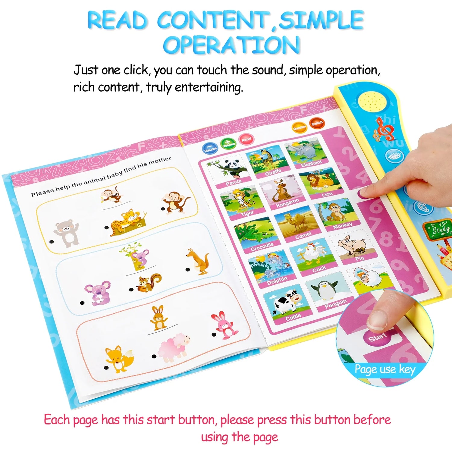 Educational Electronic Learning Book for Kids – Interactive Read &amp; Write Toy for Ages 2–6, Early Learning &amp; Writing Skills
