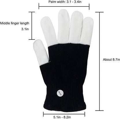 LED Colorful Flashing Finger Gloves – Glow Rave Toy for Teens &amp; Adults