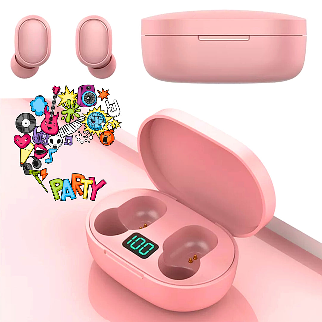 TWS Wireless Bluetooth Earbuds | Waterproof Bluetooth Headset with Noise Cancelling | In-Ear Stereo Sound &amp; Touch Control