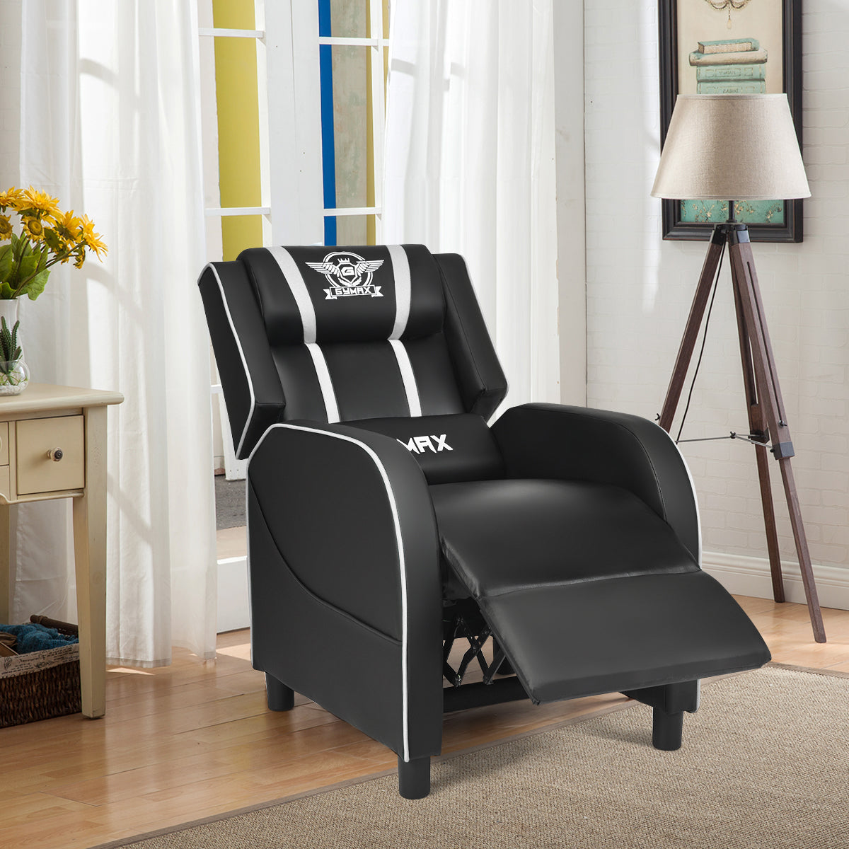 Massage Gaming Recliner Chair with Side Pockets – Ergonomic Comfort for Gamers &amp; Relaxation