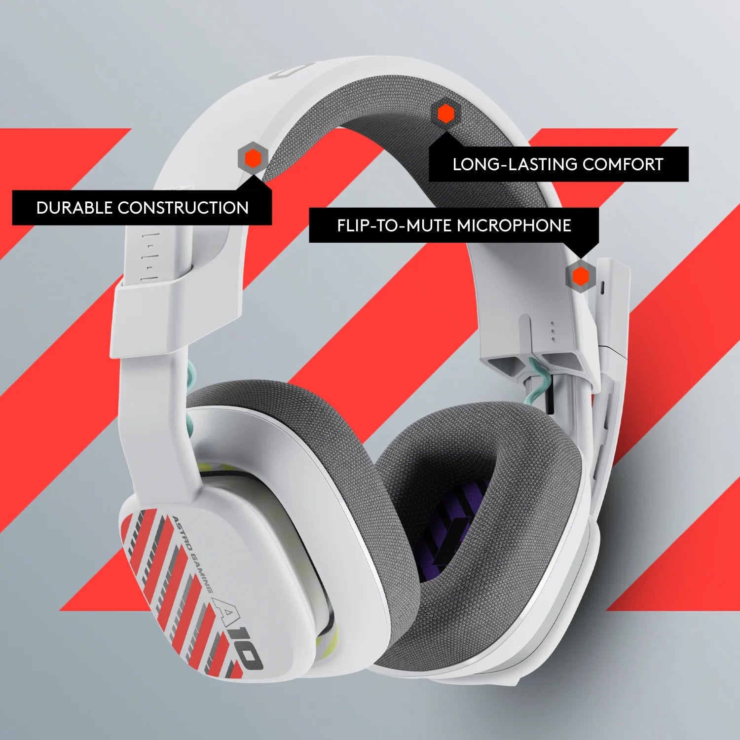 ASTRO A10 Gaming Gen 2 Wired Headset – White