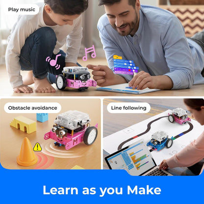 mBot Robot Kit – STEM Learning &amp; Coding Fun for Kids Ages 8-12 (Pink)  Get your kids started on a fun and educational robotics journey!