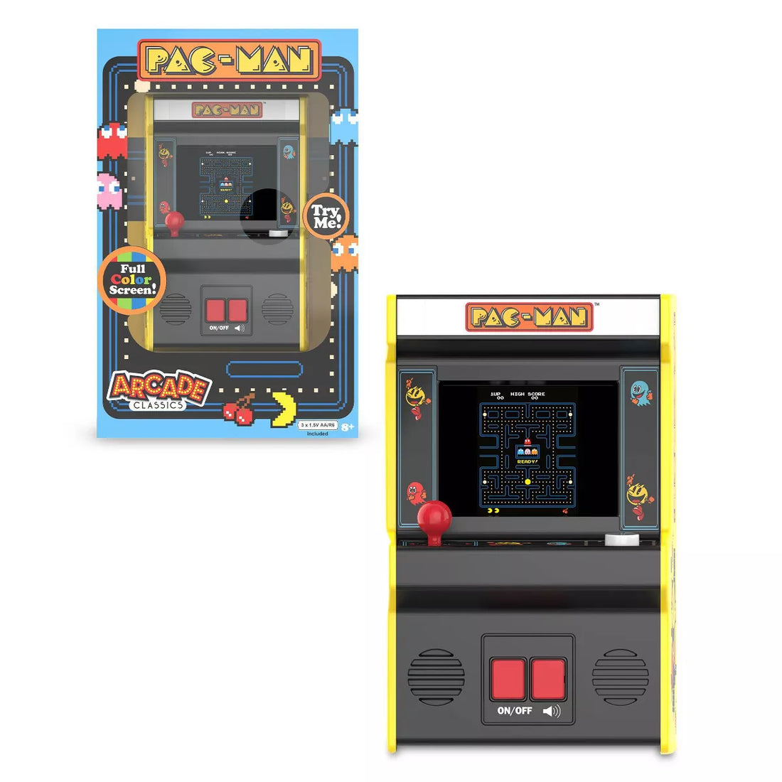 Pac-Man Arcade Classics Handheld Electronic Game – Retro Gaming for Kids &amp; Adults