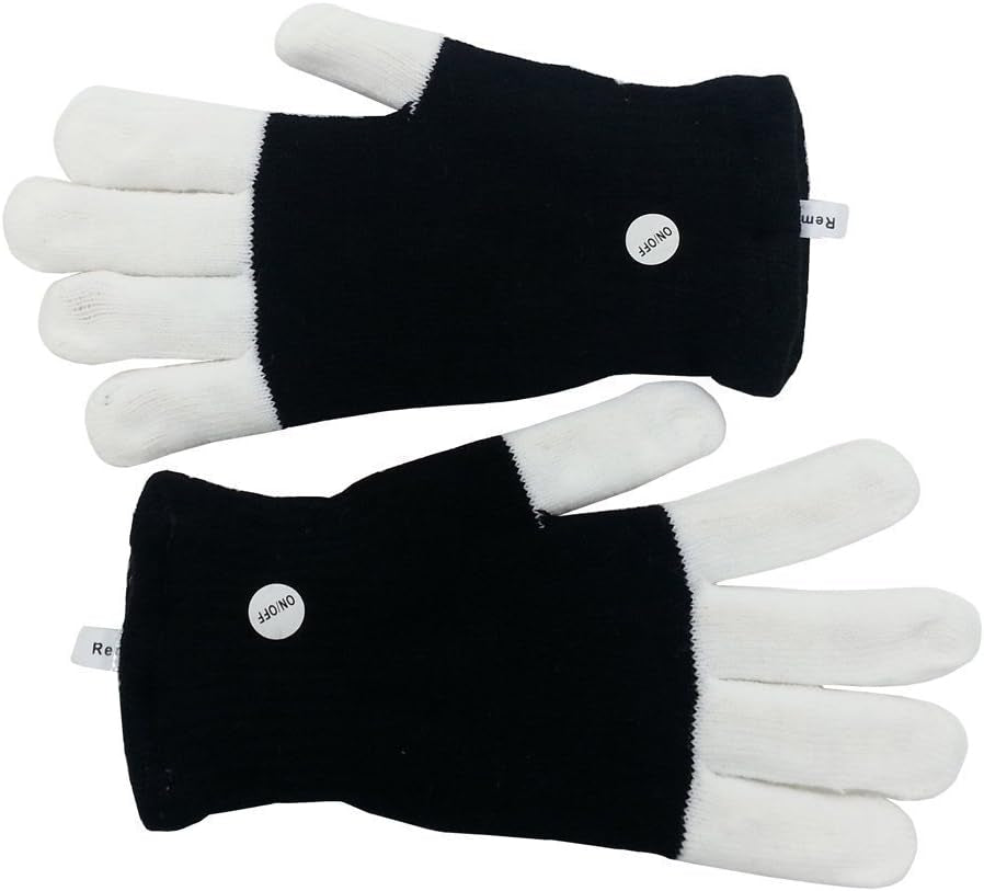 LED Colorful Flashing Finger Gloves – Glow Rave Toy for Teens &amp; Adults