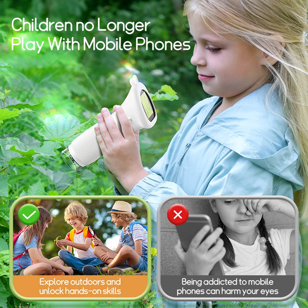 1000X Electronic Magnifier Camera – 2MP Lens Pocket Microscope with 8 LED Lights for Kids, Insects, Coins &amp; Biology