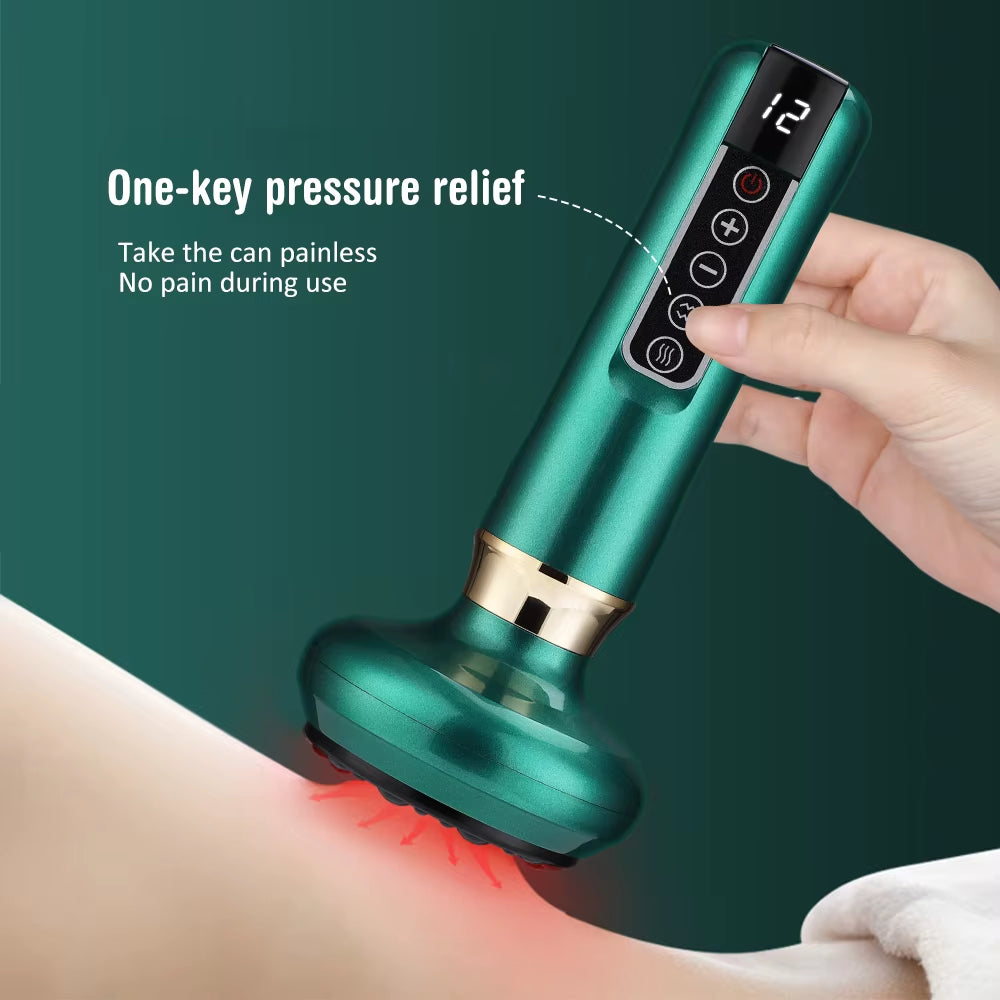 SculptEase™ Magnetic Cupping Massager – Rechargeable Body Scraping &amp; Cellulite Removal Therapy Tool