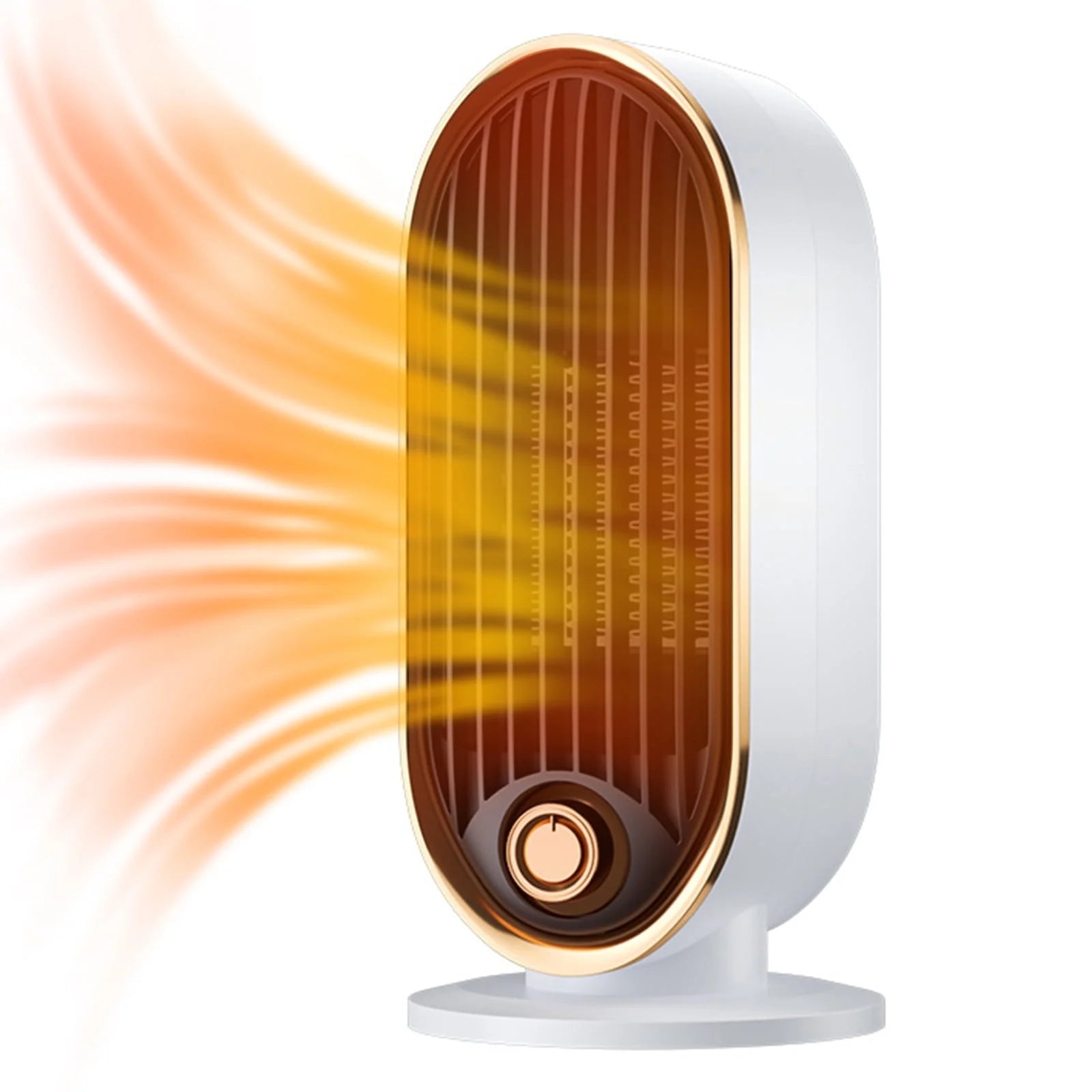 Small Electric Space Heater – 800W Fast Heating Ceramic Heater for Home, Bedroom, and Office