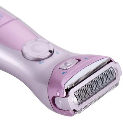 Electric Lady Shaver – Waterproof Hair Remover Razor for Women, Battery-Powered, Purple