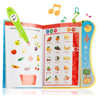 Educational Electronic Learning Book for Kids – Interactive Read &amp; Write Toy for Ages 2–6, Early Learning &amp; Writing Skills