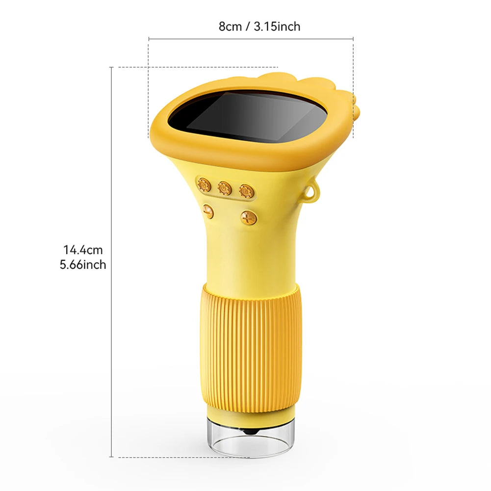1000X Electronic Magnifier Camera – 2MP Lens Pocket Microscope with 8 LED Lights for Kids, Insects, Coins &amp; Biology