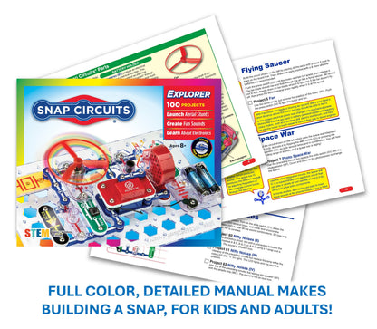 Jr. SC100 Electronics Explorer Kit – 100+ STEM Projects for Kids Ages 8+ | Hands-On Elementary Science Learning Set