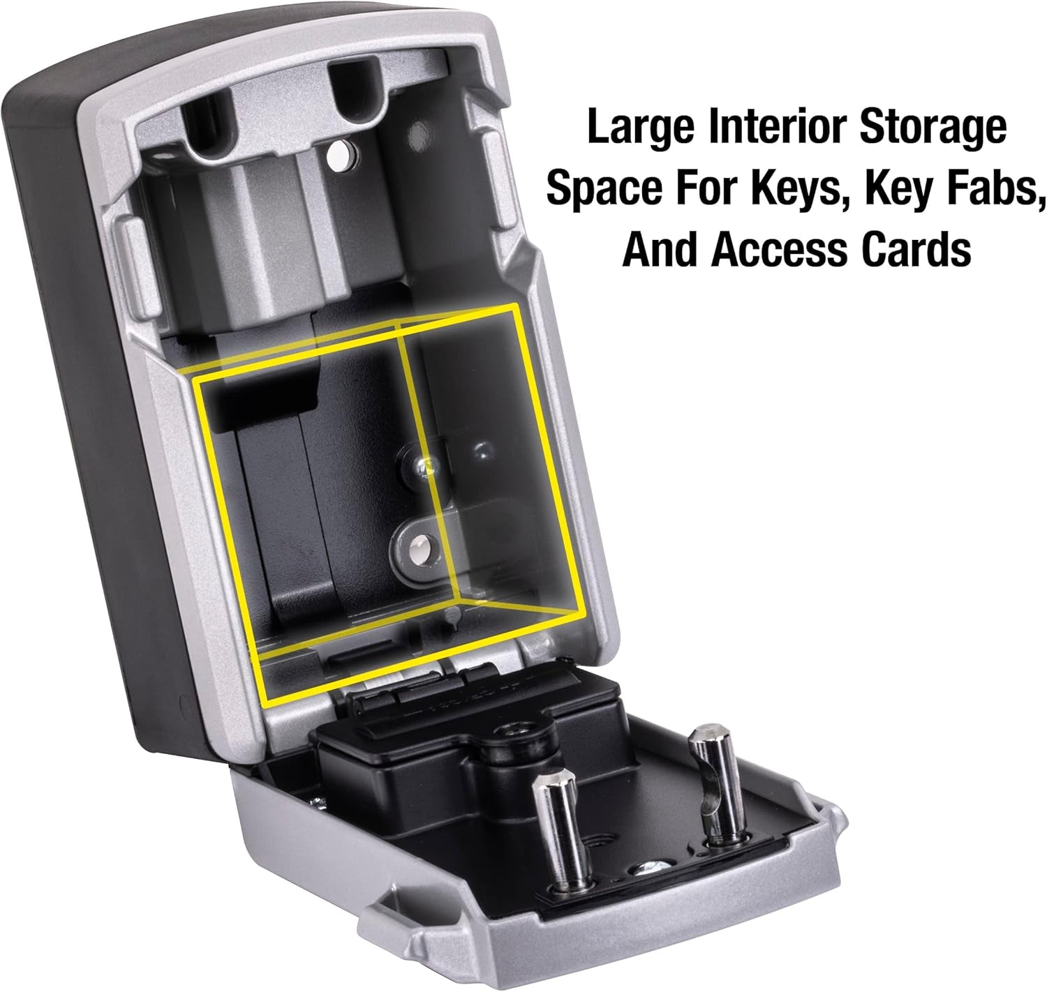 Digital Lock Box for Keys with Code, Electronic Wall Mount Key Safe with Bluetooth Connection to Ios/Android App and Sharable Keypad Codes, 3-1/4 Inches Wide, ‎5441EC