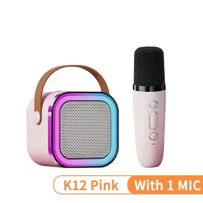 K12 PartyPro Wireless Karaoke Speaker – Dual Mics, RGB Lights &amp; Powerful Sound for Nonstop Fun
