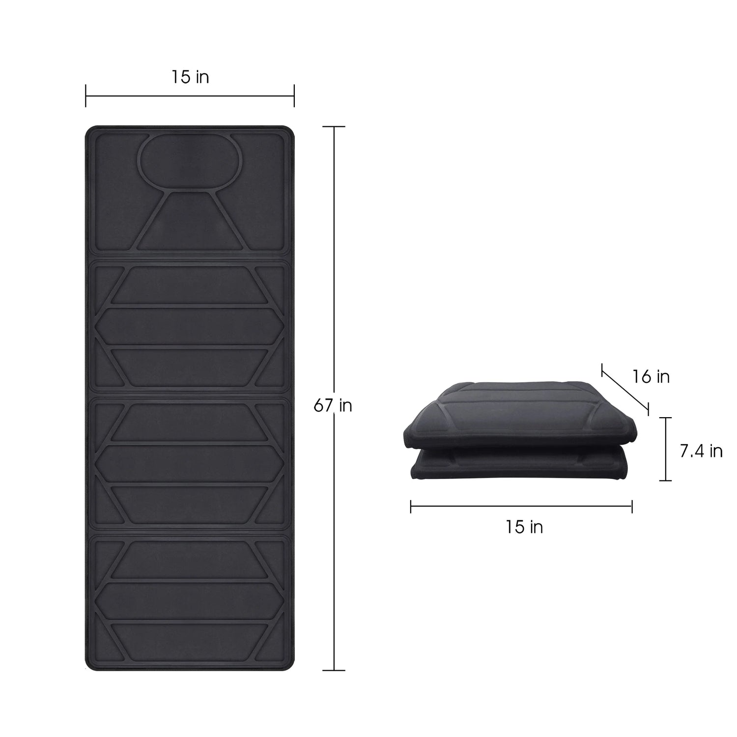 Full Body Massage Mat with Heat – Electric Vibration Massage Pad for Back, Neck, and Legs – Heated Massage Mattress for Pain Relief &amp; Relaxation, Great Gift for Men &amp; Women