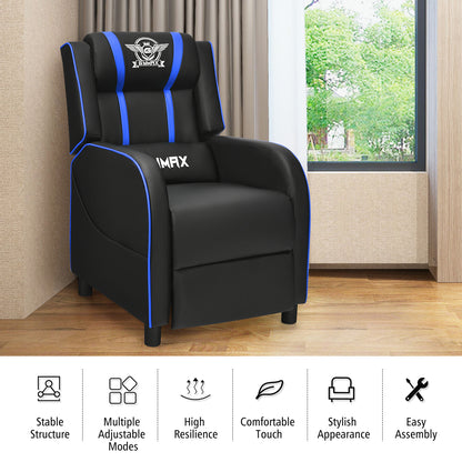 Massage Gaming Recliner Chair with Side Pockets – Ergonomic Comfort for Gamers &amp; Relaxation
