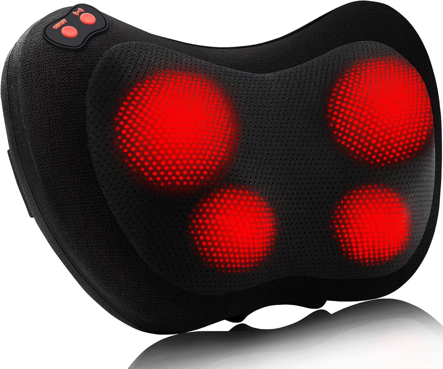 Shiatsu Back &amp; Neck Massager – Deep Tissue Electric Shoulder, Foot &amp; Waist Massage Pillow with Heat