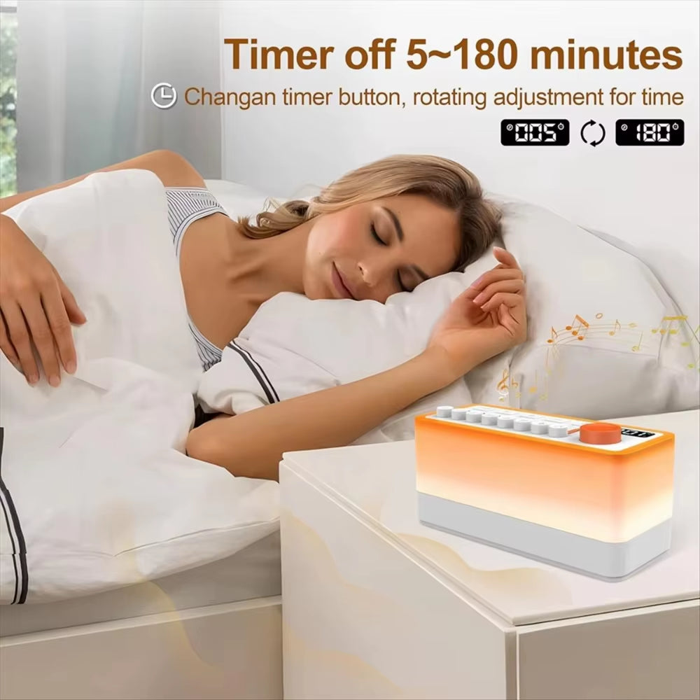 DreamGlow Soundscape: DIY Noise Machine with RGB Night Light &amp; Immersive Sleep Sounds