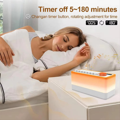 DreamGlow Soundscape: DIY Noise Machine with RGB Night Light &amp; Immersive Sleep Sounds
