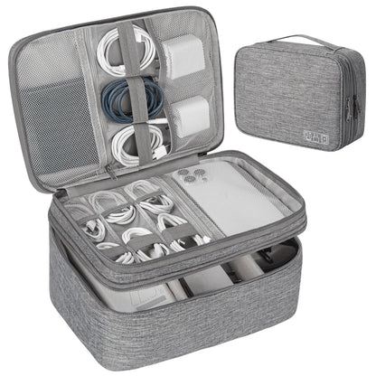 Electronics Organizer Travel Case – Water-Resistant Cable Organizer Bag for Cords, Chargers & Travel Essentials