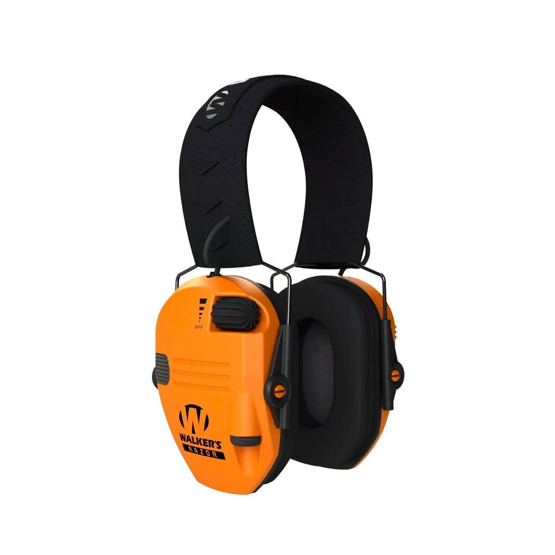 Walkers Razor Digital Slim Electronic Low-Profile Headband Ear Muffs – Noise-Reducing Hearing Protection with Dual Microphones