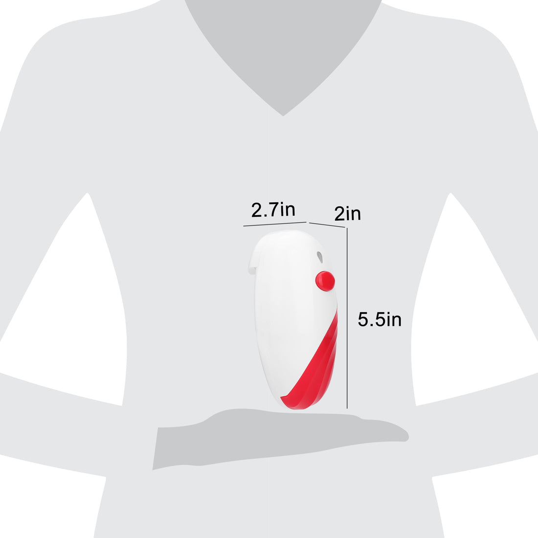 Auto Electric Can Opener for Seniors with Arthritis – Hands-Free, Battery Operated, Smooth Edge, Red