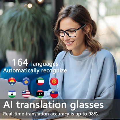 AI Smart Glasses | DeepSeek R1 &amp; Gemini 2.5 Chat Integration | 164 Languages Translation | Bluetooth Music &amp; Calling | Color-Changing Lenses | IP67 Waterproof