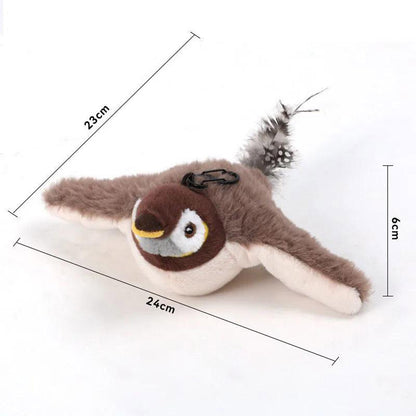 USB Interactive Flying Bird Cat Toy – Electronic Pet Simulation Sparrow Toy
