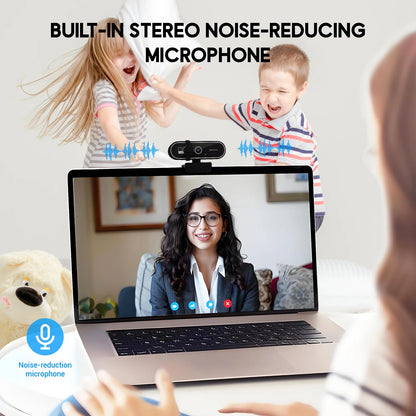 4K HD USB Autofocus Webcam with Dual Microphones – PC, Laptop, Gaming &amp; Xbox Streaming