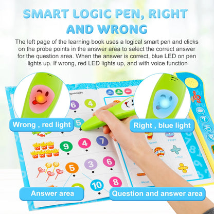 Educational Electronic Learning Book for Kids – Interactive Read &amp; Write Toy for Ages 2–6, Early Learning &amp; Writing Skills