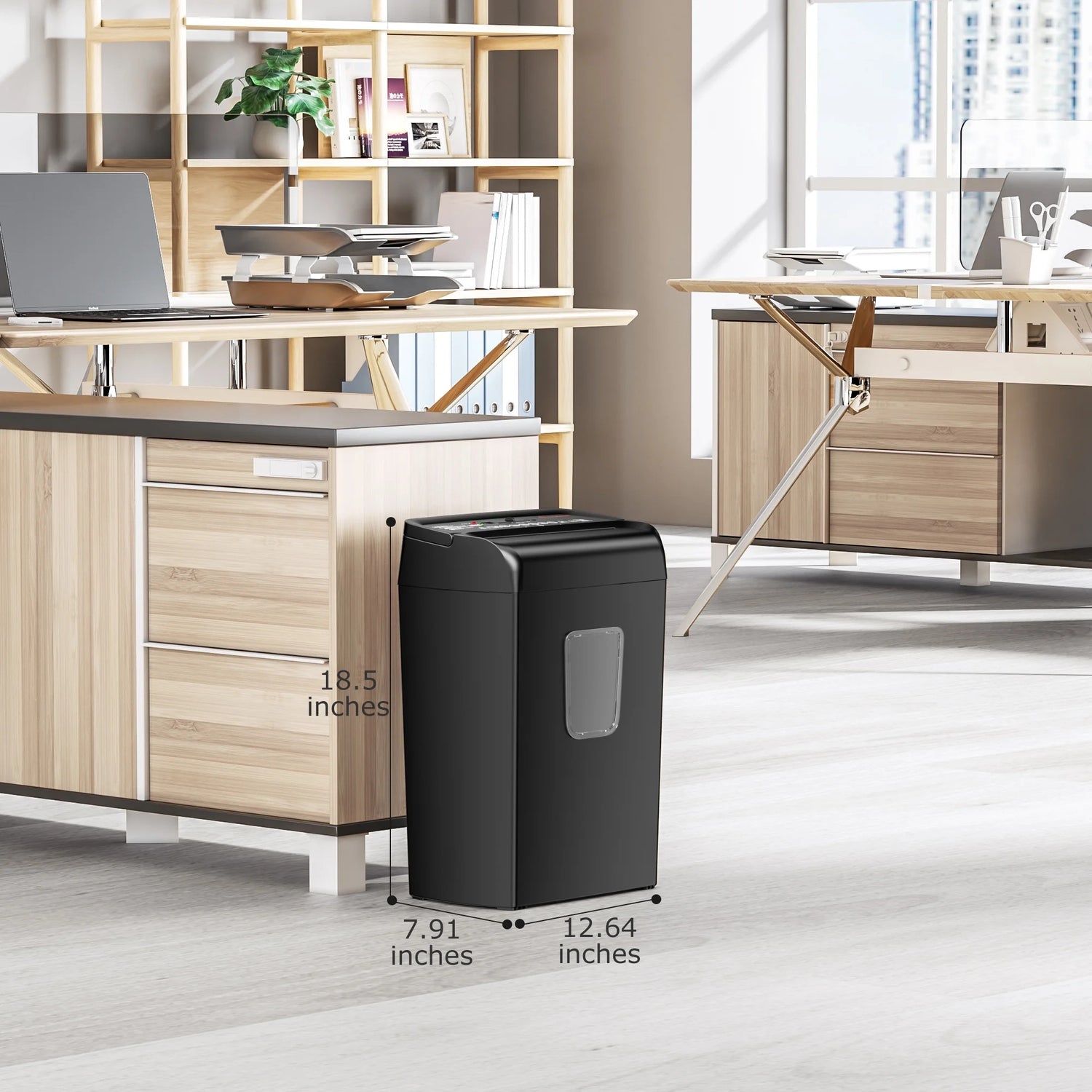 10-Sheet Cross-Cut Paper Shredder – Powerful Shredding with Large Waste Capacity